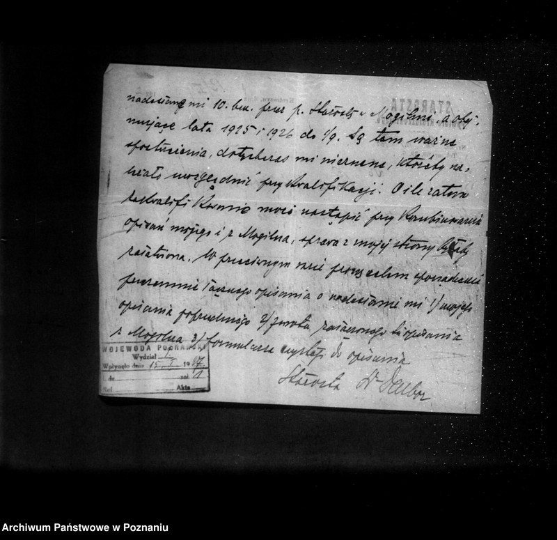 Obraz 18 z jednostki "Akta osobiste Walterbacha Jana komisarza obwodowego w Trzemesznie"