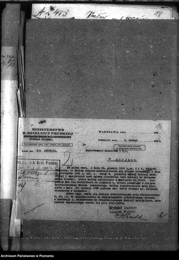 Obraz 20 z jednostki "Sprawy osobowe Komisja Generalna - personalne ogólne"