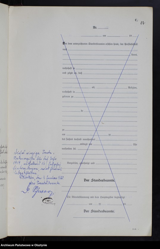 image.from.unit.number "Sterbe-Neben-Register Nr 1 - 16 [ Księga zgonów - wtóropis ]"