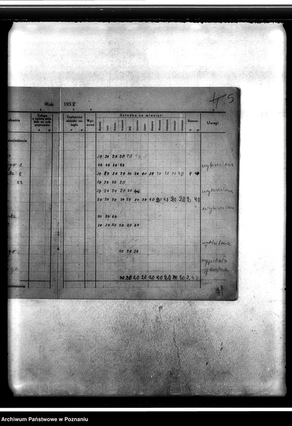 Obraz 9 z jednostki "Księga składek za rok 1938-1939 nr 9"