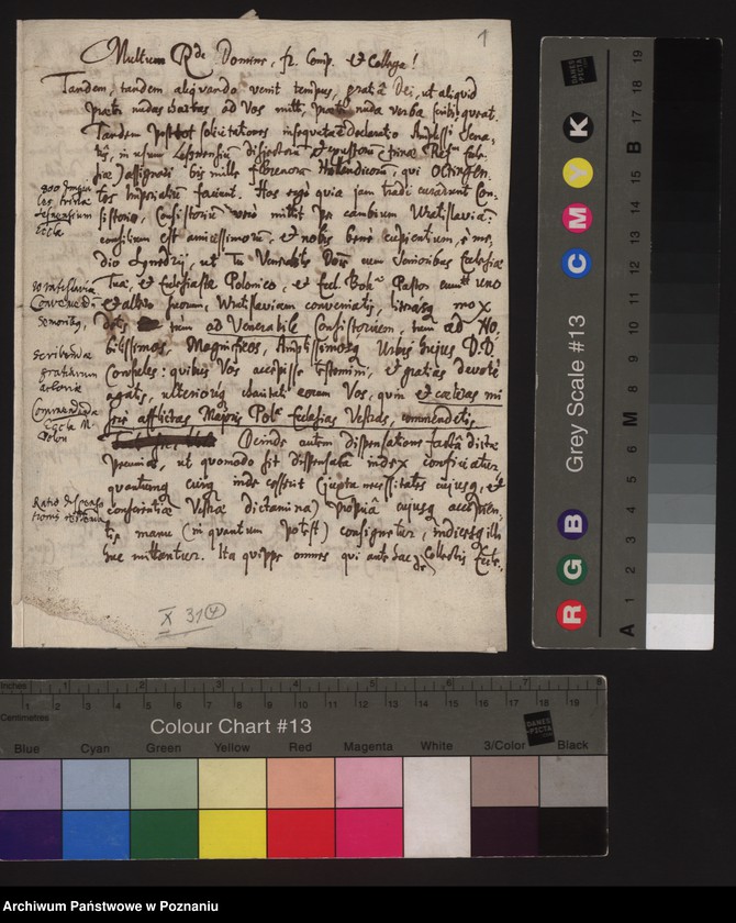 Obraz 4 z kolekcji "Dokumenty z Archiwum Państwowego w Poznaniu na Listach UNESCO111"