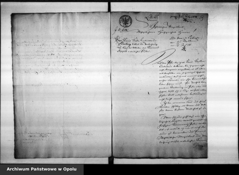 Obraz 10 z jednostki "Acta des Magistrats zu Oppeln betreffend die Besetzung des vacanten Secretair und Registrators Postens. de anno 1828"