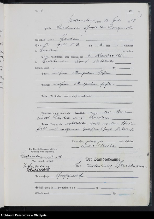 image.from.unit.number "Sterbe-Zweitbuch Tom II,Nr 1 - 38"