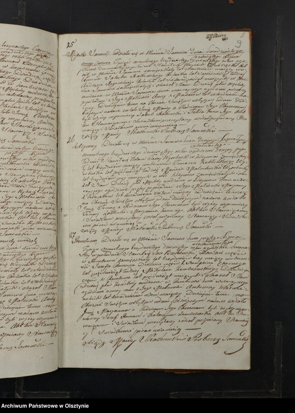 image.from.unit.number "Akta Urodzenia, Zeyscia y Małżeństw Gminy Janowskiey Powiatu Przasnyskiego Gubernij Płockiey 1839"