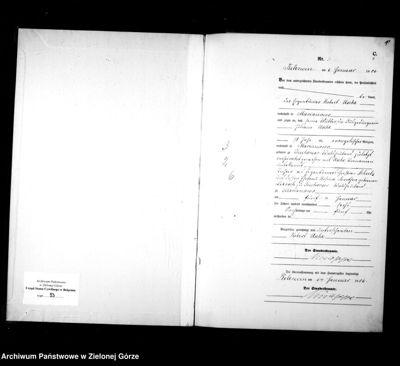 Obraz 5 z jednostki "Sterbe-Neben-Register"
