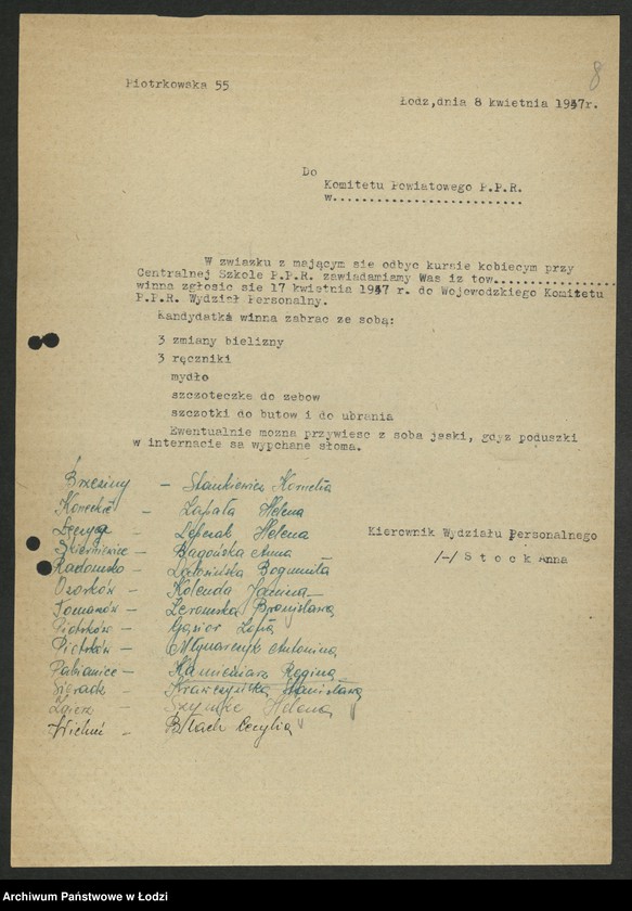 Obraz 9 z jednostki "[Pisma okólne, zawiadomienia Wydziału]"