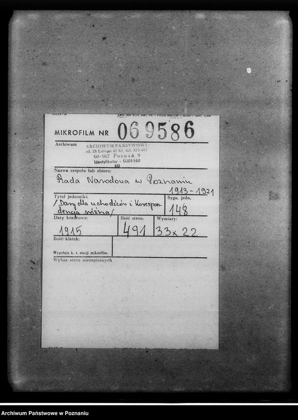 Obraz 2 z jednostki "Dary dla uchodźców i korespondencja różna."