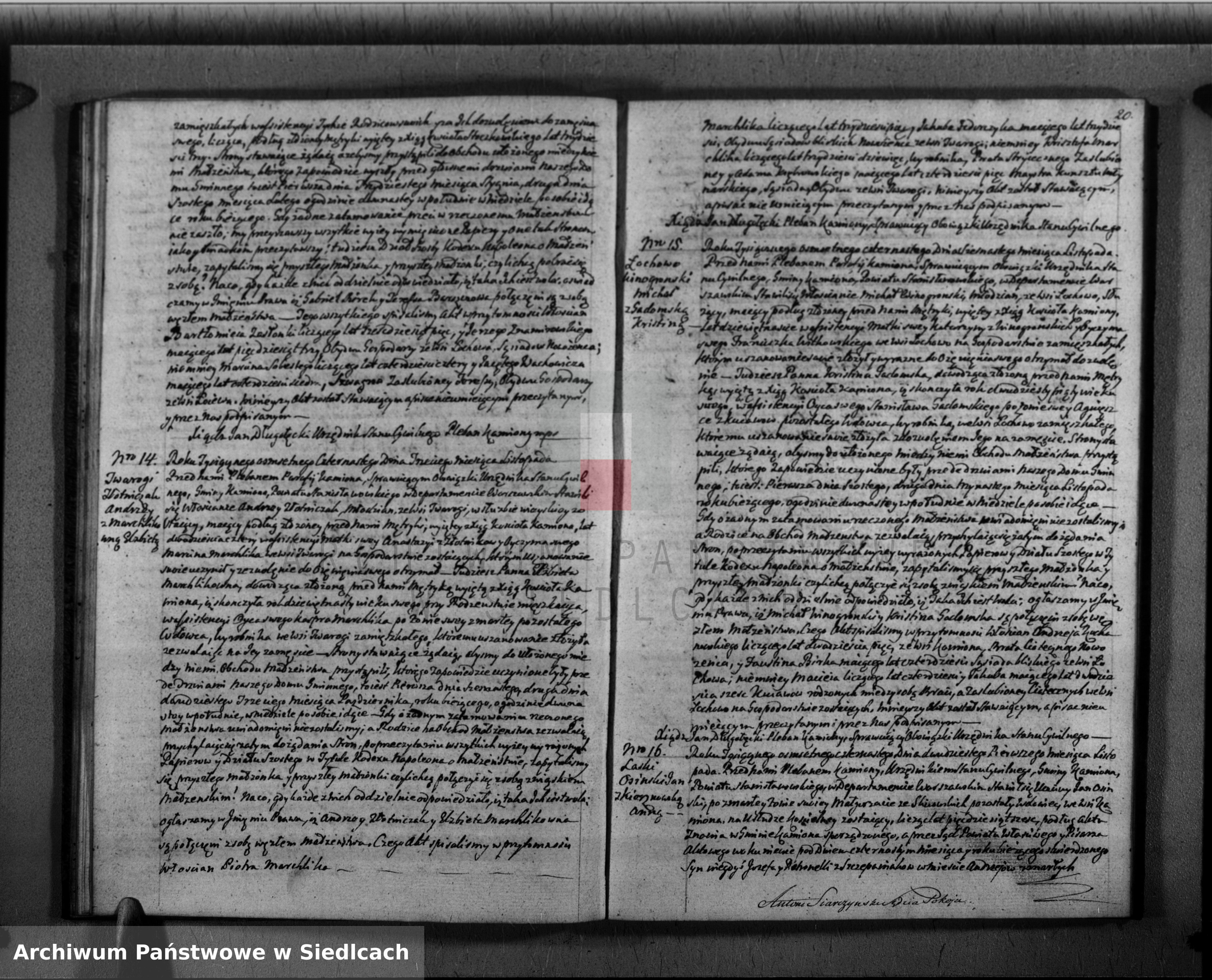 Skan z jednostki: Akta urodzin, małżeństw, zgonów