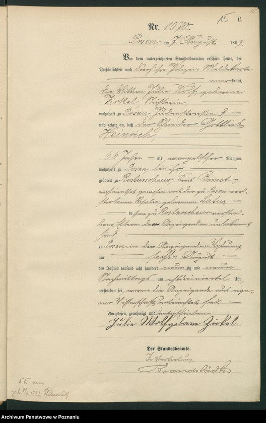 Obraz 18 z jednostki "Księga zgonów t. III"