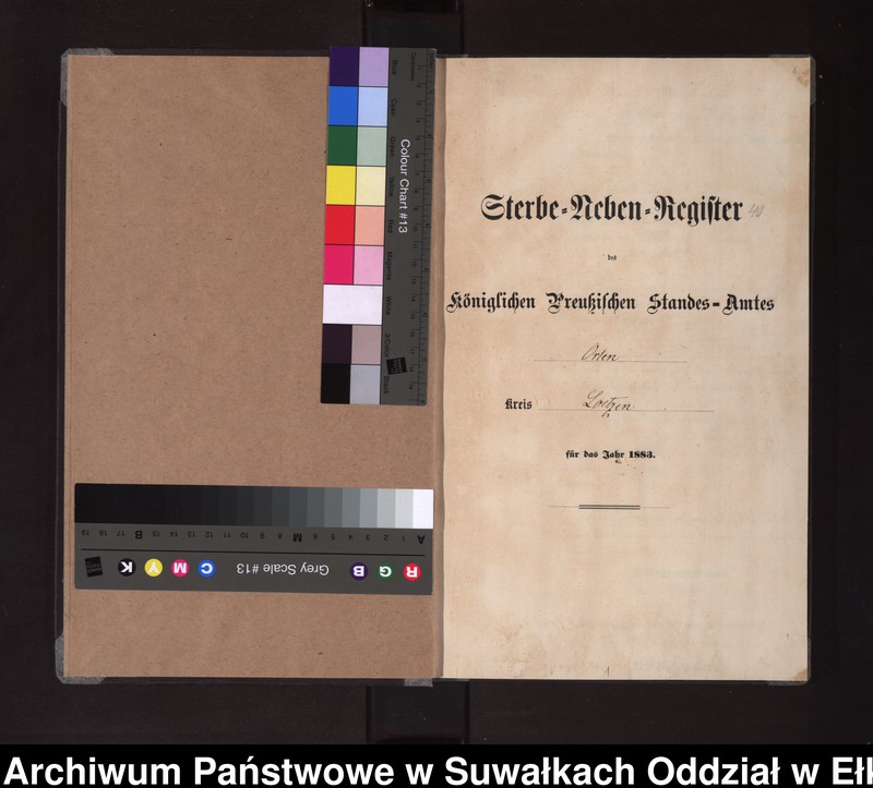 Obraz 4 z jednostki "Sterbe-Neben-Register des Königlich Preussischen Standes-Amtes Orlen Kreis Loetzen"