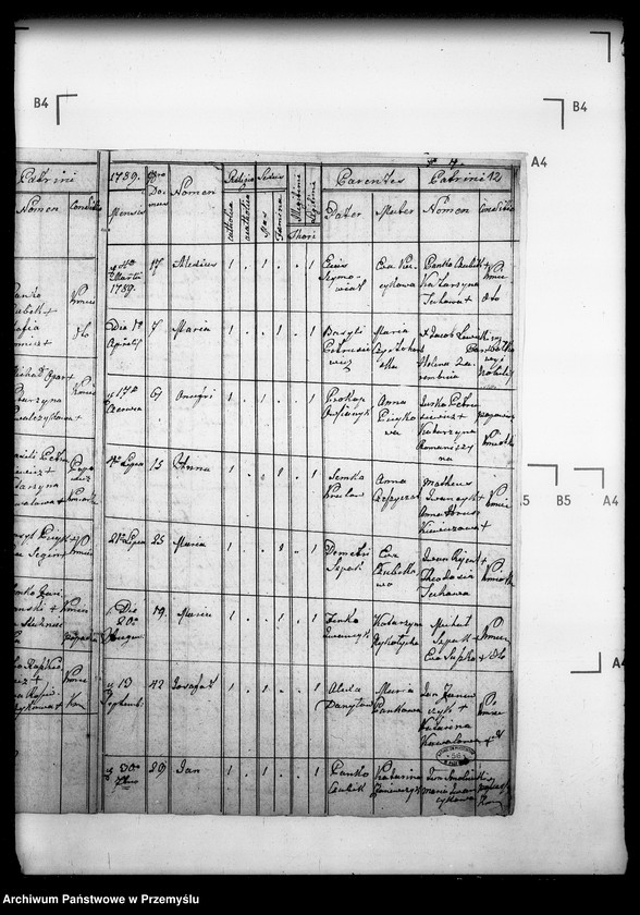 Obraz 14 z jednostki "[Kopie ksiąg metrykalnych parafii Baligród z filiami Stężnica, Bystre i Łubna (dekanat Baligród)]"