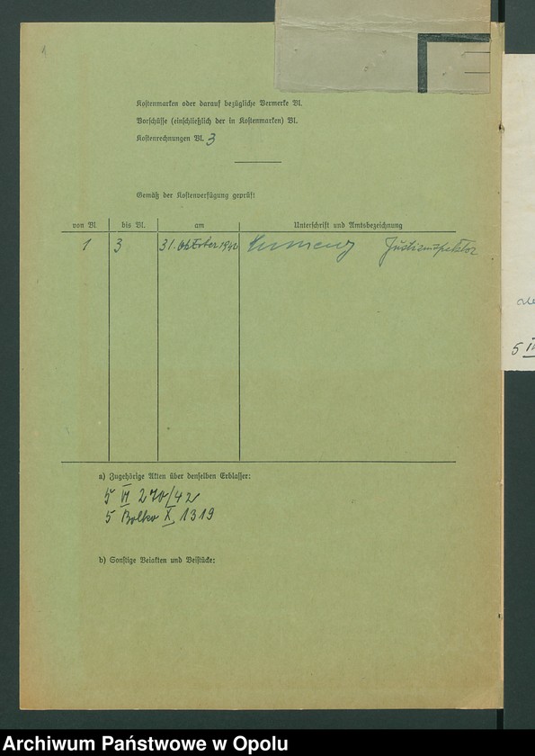 Obraz 4 z jednostki "Verfügung von Todes wegen der Margarethe Puszcz geboren Schaffarczyk in Bolko"