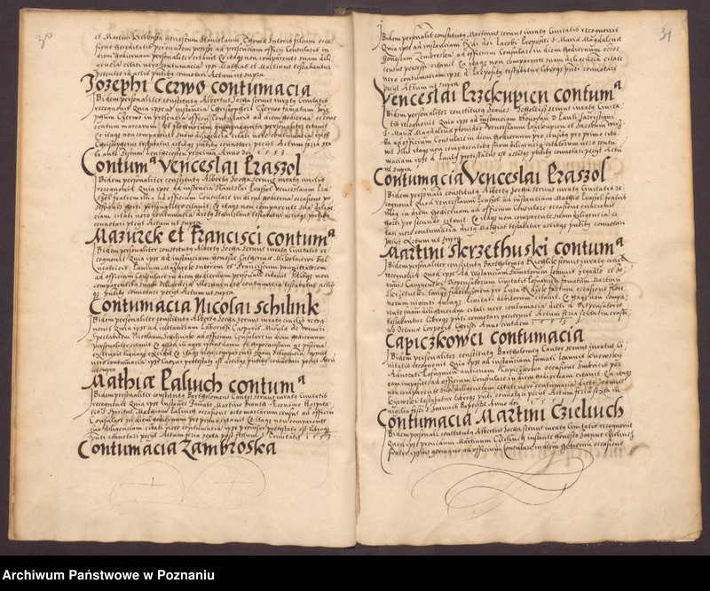 Obraz 19 z jednostki "Liber contumaciarum"