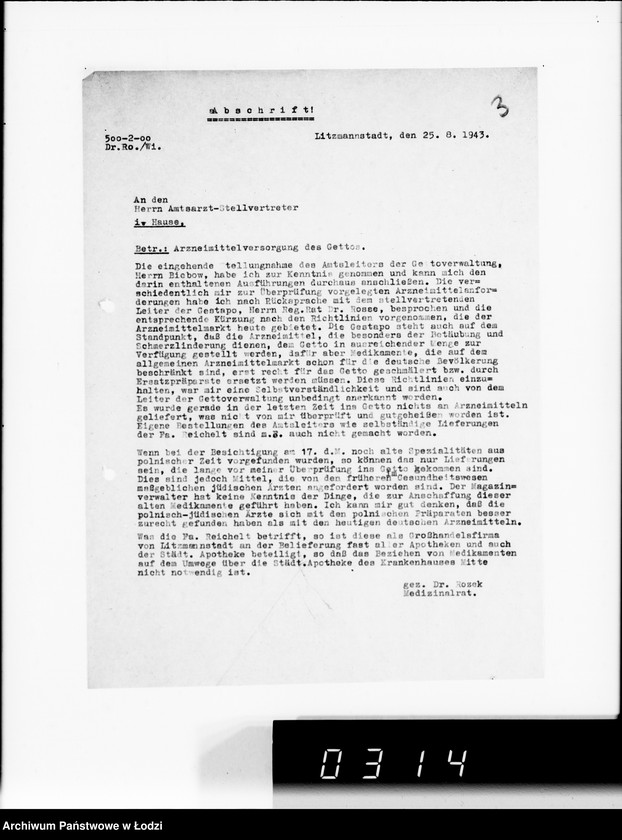 Obraz 7 z jednostki "Belieferung des Gettos mit Medikamenten"