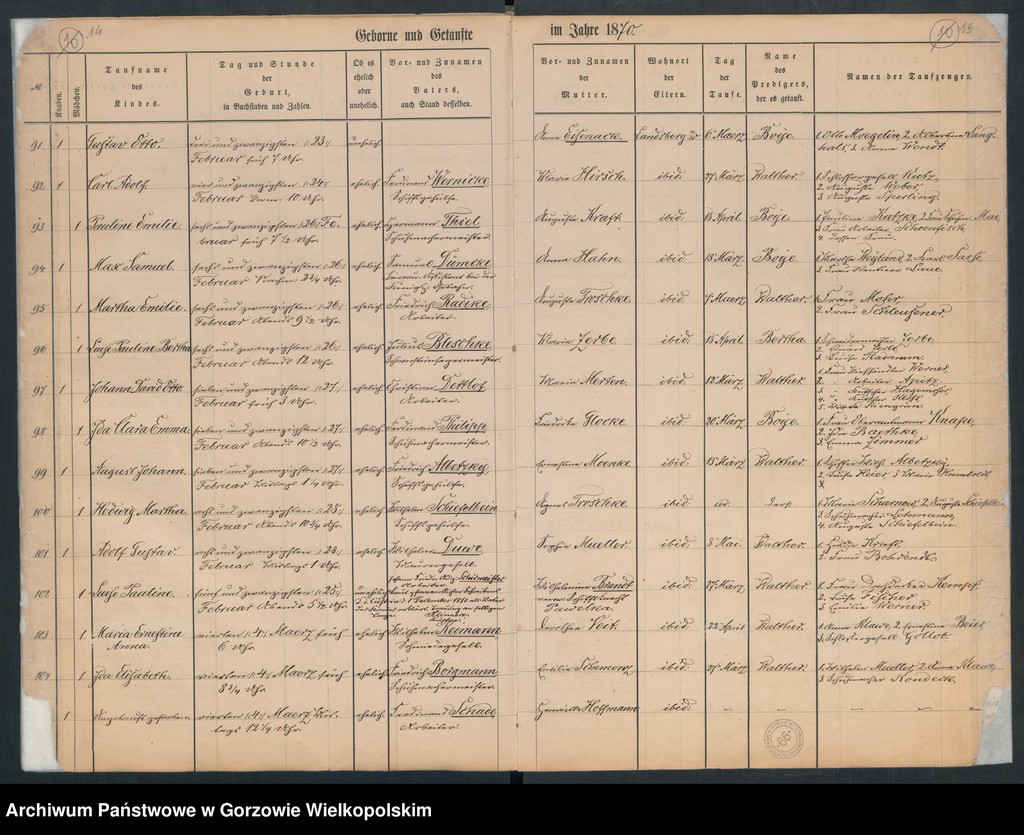 image.from.unit.number "Duplikate der Hauptkirche zu Landsberg an der Warthe (zawiera też księgę zgonów Konkordien, reformirte und Militair Kirchen Gemeinde z 1870 r.)"