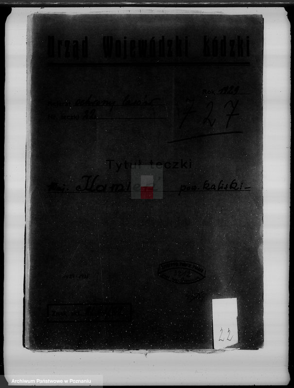 Obraz 4 z jednostki "Majątek Kamień powiat kaliski /sprawy leśne/"