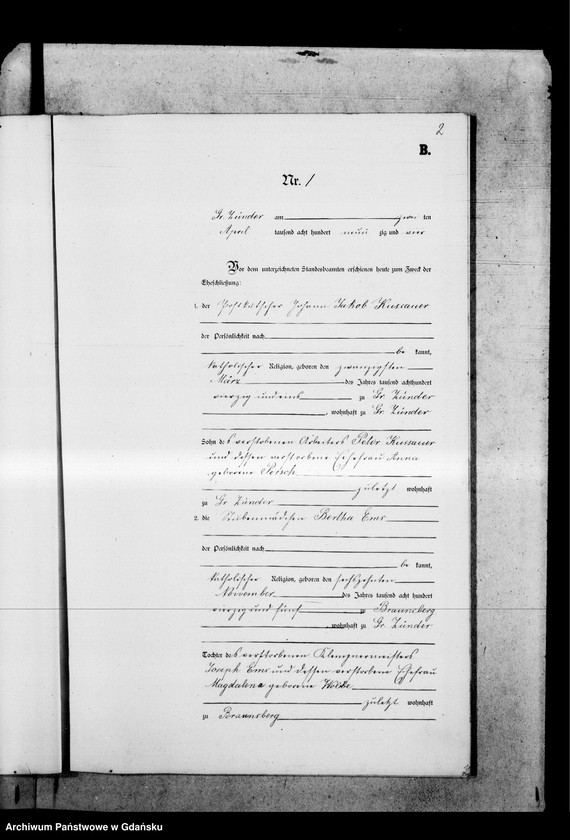 image.from.unit.number "Księga małżeństw"