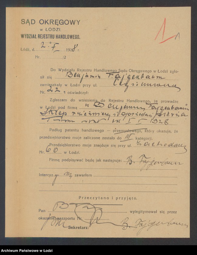 Obraz 3 z jednostki "Benjamin Fajgenbaum – sklep rzeźniczy i sprzedaż pierza"