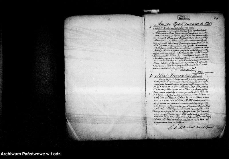 Obraz 4 z jednostki "Akta urodzeń"