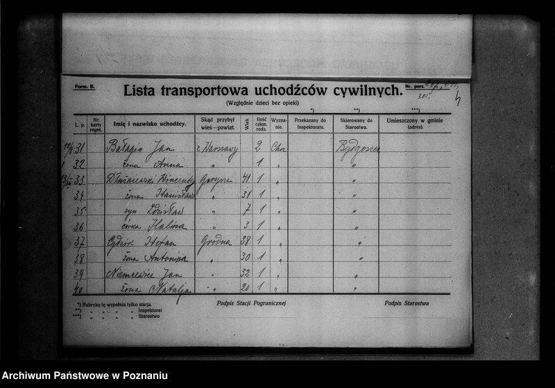 Obraz 8 z jednostki "Lista uchodźców cywilnych."