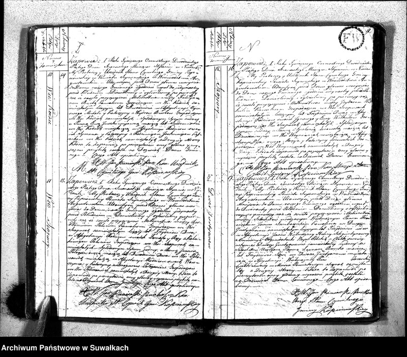 image.from.unit.number "Akta Zaślubionych Gminy Kopciowskiey Urzędnika Stanu Cywilnego na Rok 1825"