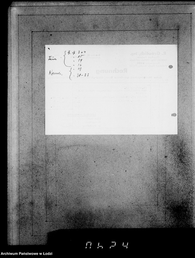 Obraz 8 z jednostki "Aufträge, [Lieferscheinen und Rechnungen] 15006-15019"