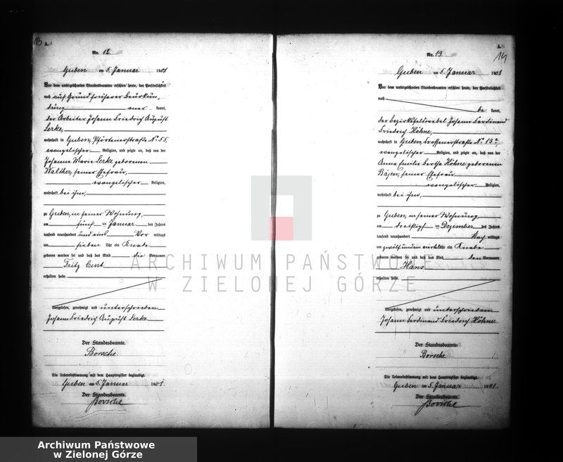 Obraz 12 z jednostki "[Księga urodzeń, metryki numer 1-435]"