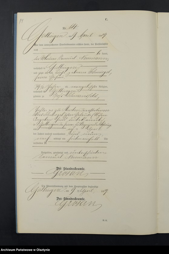 image.from.unit.number "Sterbe-Neben-Register Nr 1 - 28"