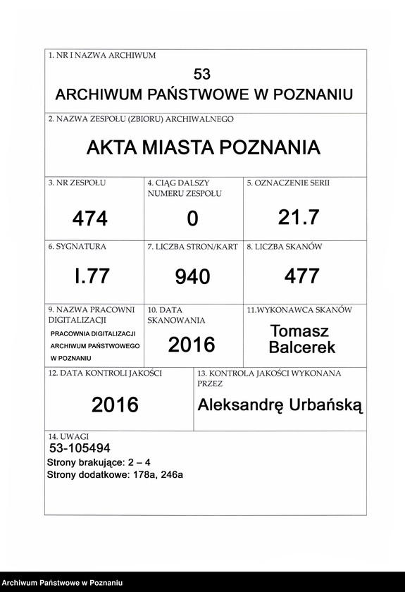 Obraz 1 z jednostki "Protocollon spectabilis officii consularis civitatis SRMtis Posnaniae ab anno Domini 1719 sub felicibus auspiciis nobilis Joannis Eyberle praesidentis civitatis eiusdem."