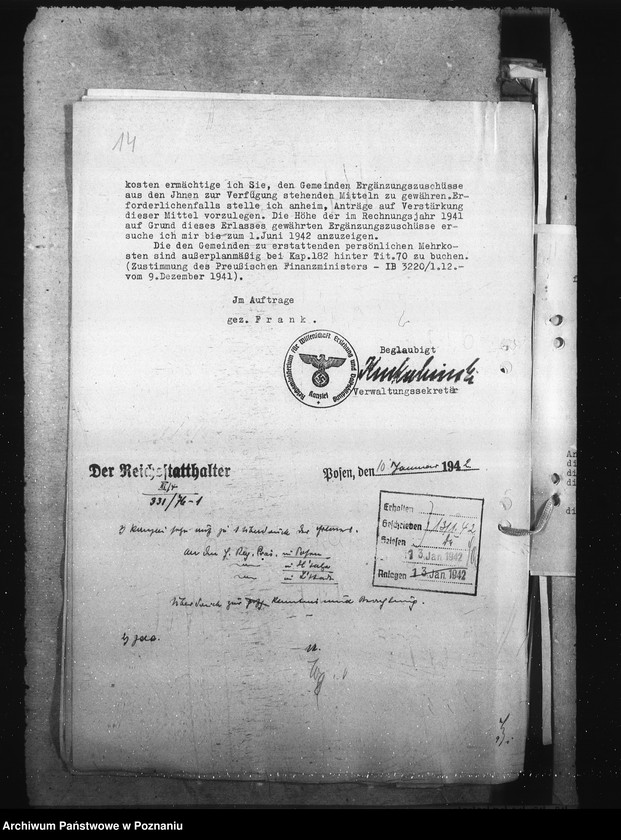 Obraz 20 z jednostki "Aussonderung von Kindern fremder Volkszugeherigkeit aus den deutschen Schulen [szkolna dla dzieci polskich]"