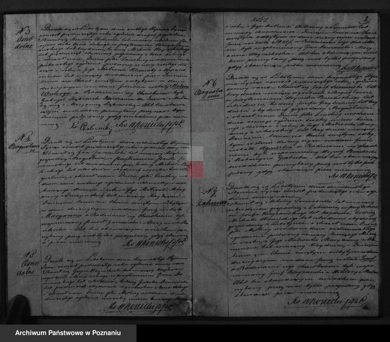 Obraz 4 z jednostki "Dowody urodzonych, zaślubionych i zmarłych"