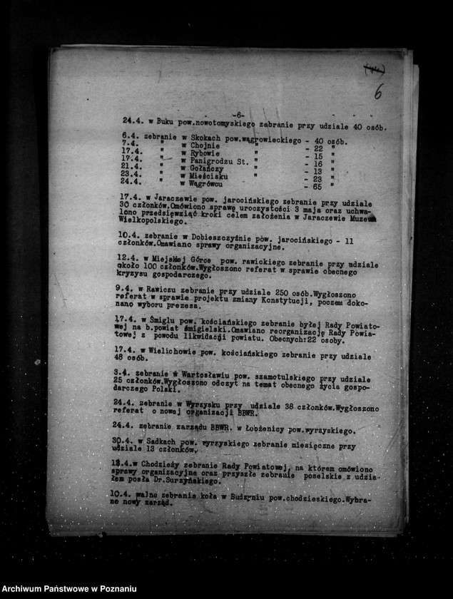 Obraz 10 z jednostki "Sprawozdania z polskiego legalnego ruchu polityczno-społecznego za miesiące kwiecień, maj, czerwiec 1932 r."