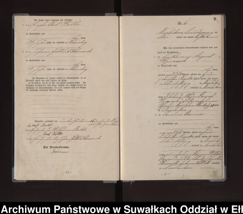 image.from.unit.number "Heiraths-Haupt-Register des Königlichen Preussischen Standes-Amtes Stadt Nicolaiken Kreis Sensburg"