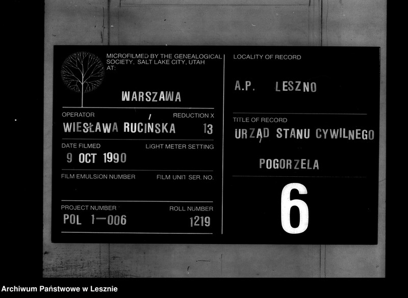 Obraz 1 z jednostki "[Księga zgonów]"