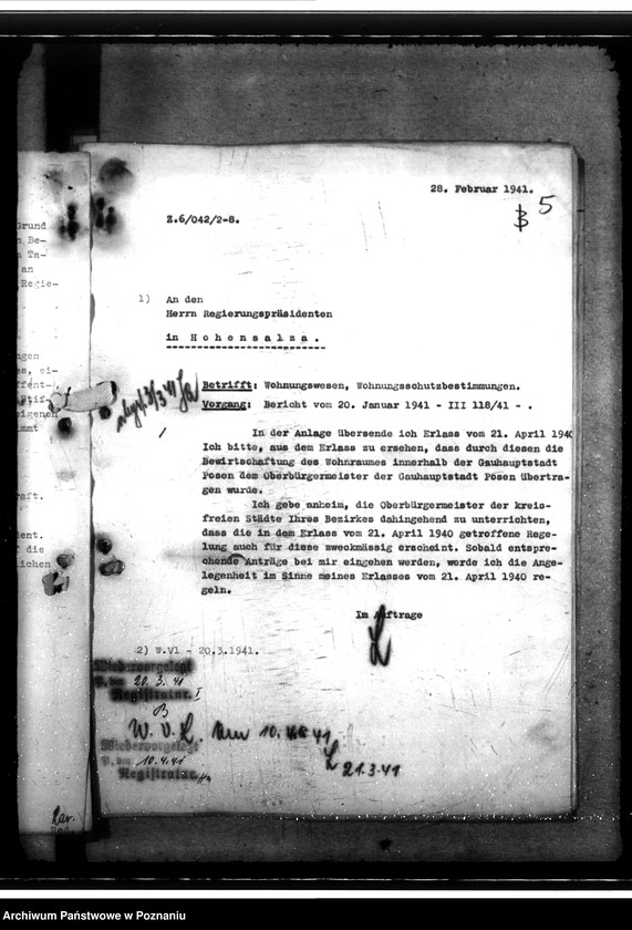 Obraz 9 z jednostki "Wohnungswesen. Wohnungsbeschaffung für beamten. Raumwirtschaftung"