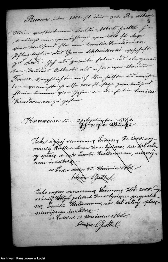 Obraz 7 z jednostki "Akta tyczące się ustanowienia opieki nad nieletnią Emilią Ingeborg po zmarłej Auguście z Kindermanów Kohl"