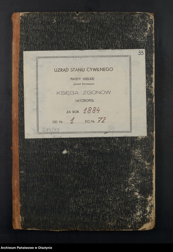 image.from.unit.number "Sterbe-Neben-Register Nr 1 - 72"