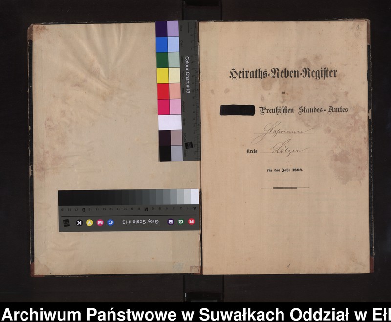 image.from.unit.number "Heiraths-Neben-Register des Preussischen Standes-Amtes Stasswinnen Kreis Lötzen"