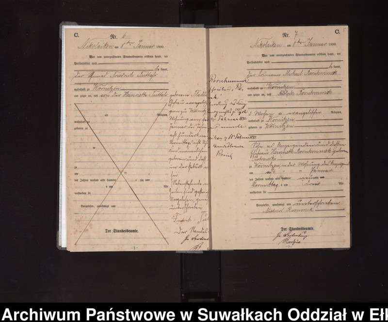 image.from.unit.number "Sterbe-Haupt-Register des Königlichen Preussischen Standes-Amtes Nikolaiken Kreis Sensburg"