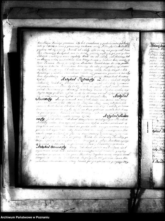 Obraz 8 z jednostki "Or. Stanisław August /Poniatowski/, król polski, transumuje artykuły cechu ciesielskiego w Poznaniu zatwierdzone 1765.7.VIII przez władze miejskie Poznania i potwierdza"