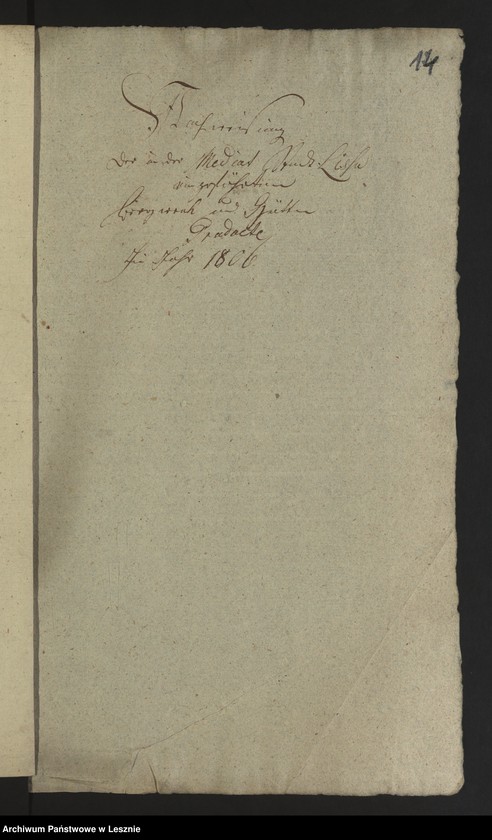 Obraz 16 z jednostki "[Nachweisung der in der Mediatstadt Lissa eingeführten Bergwerks und Hüttenprodukte]"