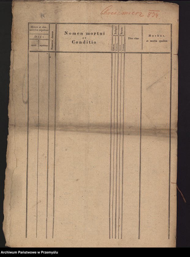 image.from.unit.number "[Odpisy ksiąg urodzeń, małżeństw, zgonów parafii rzymskokatolickiej Chocimierz z 1834 roku]"