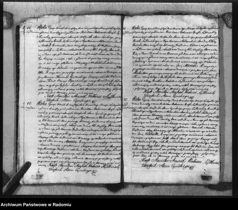 image.from.unit.number "Akta urzędnika stanu cywilnego gminy Szydłowiec z roku 1810"