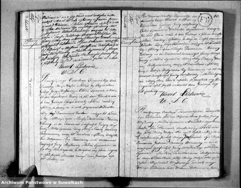 image.from.unit.number "Akta Zaszlubionych Gminy Mirosławskiey Na rok 1817"