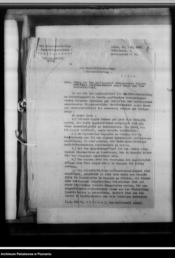 Obraz 5 z jednostki "Sicherung [dotyczy ksiąg kościelnych] gegen Nässe, Feuer und Diebstahl"