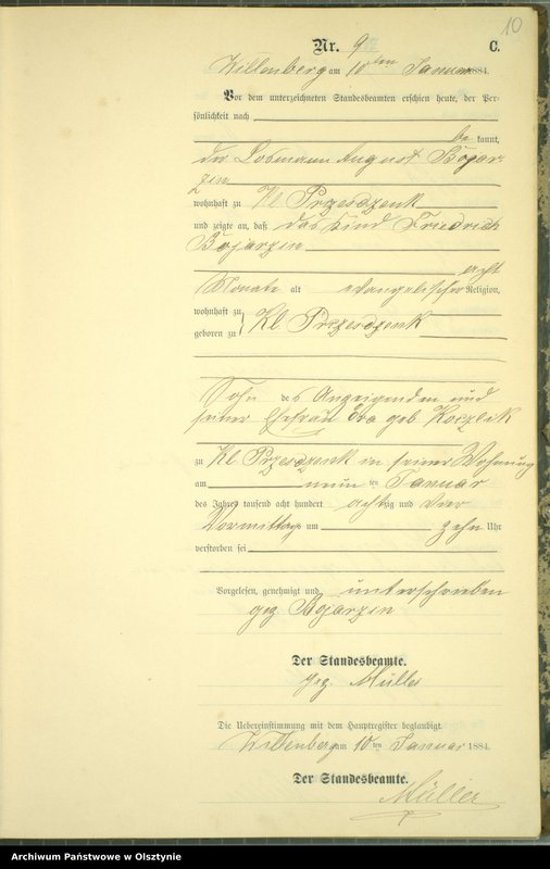 image.from.unit.number "Sterbe-Neben-Register Nr 1 - 190"