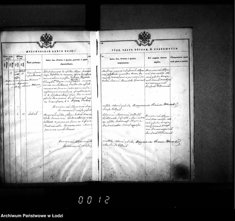 Obraz 10 z jednostki "Księga metrykalna aktów urodzeń, małżeństw i zgonów"