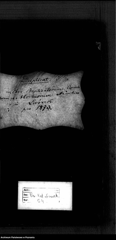 image.from.unit.number "Liber baptisatorum, copulatorum, mortuorum"