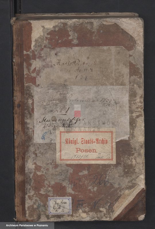 image.from.unit.number "Ratsprotokoll; język niemiecki, polski"