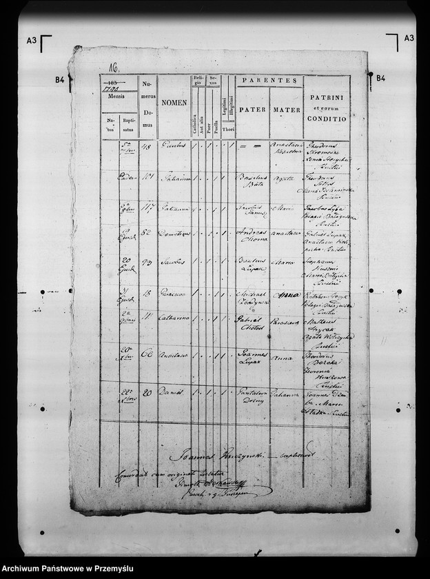 Obraz 20 z jednostki "[Kopie ksiąg metrykalnych parafii Tuczapy z filią Zbadyn (dekanat Jaworów)]"